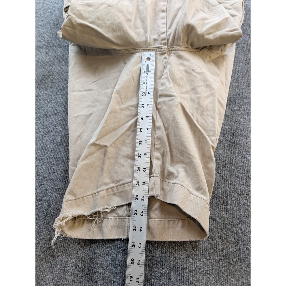 Vintage Polo Jeans Co Ralph Lauren Cargo Shorts Mens 34 Tan Military Utility - Picture 3 of 11